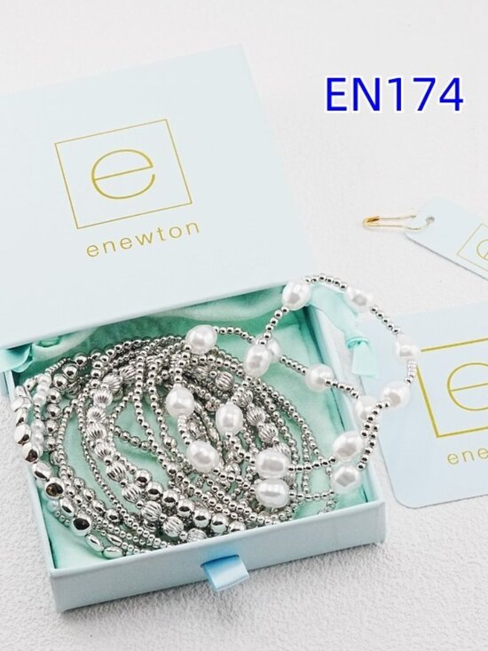 enewton Jewelry - Enewton Fourteen-Piece White Gold Bracelet Set
